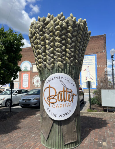 Batter Capital Wheat Stalk Sculpture